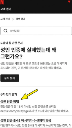초간단 넷플릭스 연령인증 방법